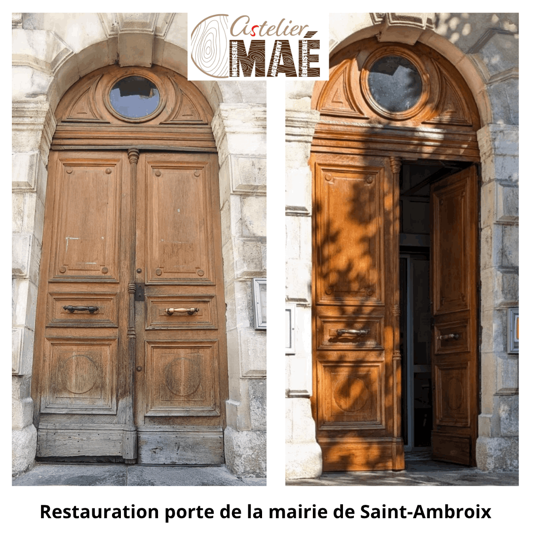 Restauration porte d'église
